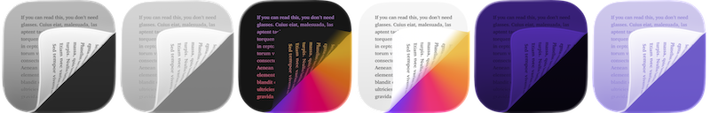 All the different variants of the new Flyleaf icon